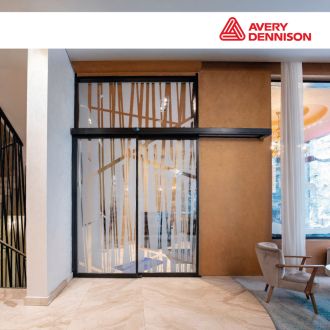 Avery dusted glass gezandstraald glas geëtst effect