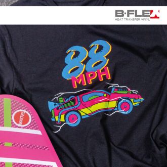 BFlex 700 Fluo heat transfer film voor letters en afbeeldingen met neoneffect