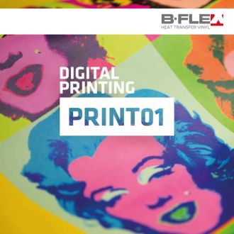 Bflex digital printing print01 white matt wit
