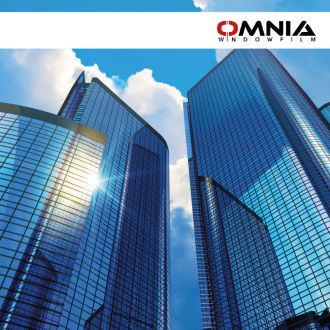 Reflecterend spiegelend metallic blauw Omnia 20X external