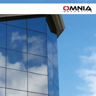 Donkergrijze zwarte raamfolie met spiegeleffect neutraal 520X