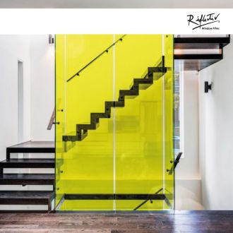 Transparante gekleurde folie geel 61011