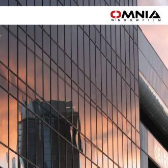 Neutraal brons gekleurde buitenraamfolie 
