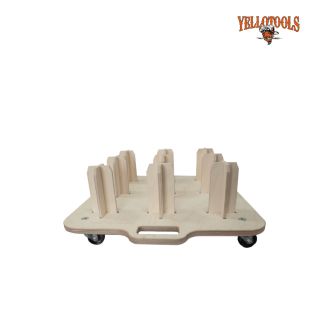 Twister 3  verrijdbare opslag voor 9 rollen kar yellotools