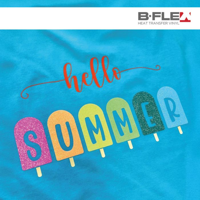 BF sandy glitter fluo bflex heat transfer textiel