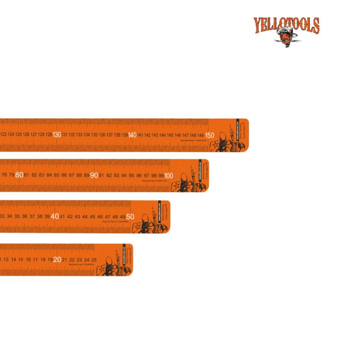 MagTape Ruler zelfklevend meetlint niet-magnetische oppervlakken, plexiglas glas aluminium kunststof