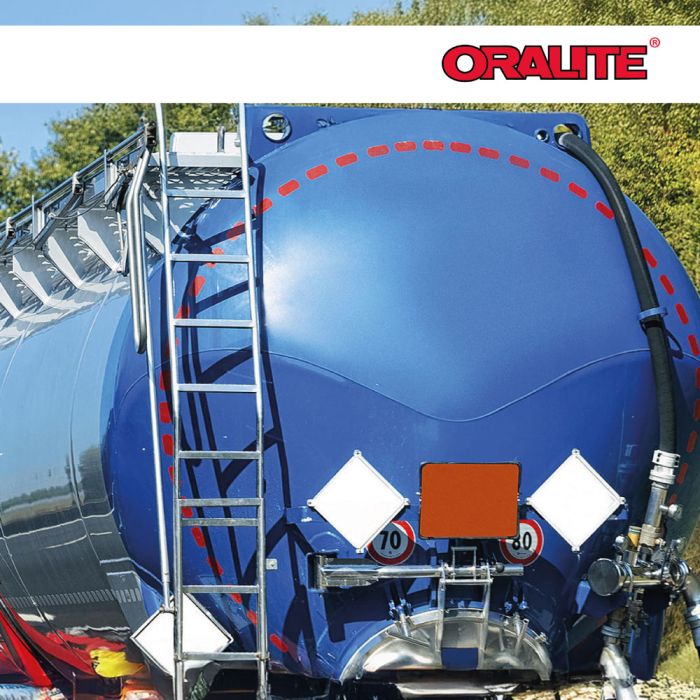 Tape voor veiligheidsmarkering van tankauto's