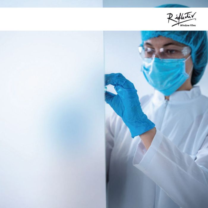 Matte witte raamfolie