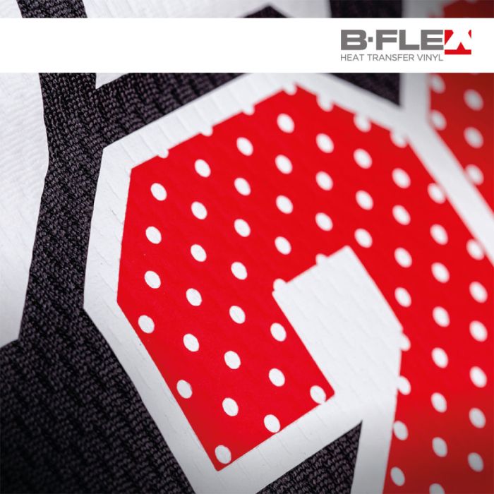 Bf sport geperforeerd bflex textiel heat transfer