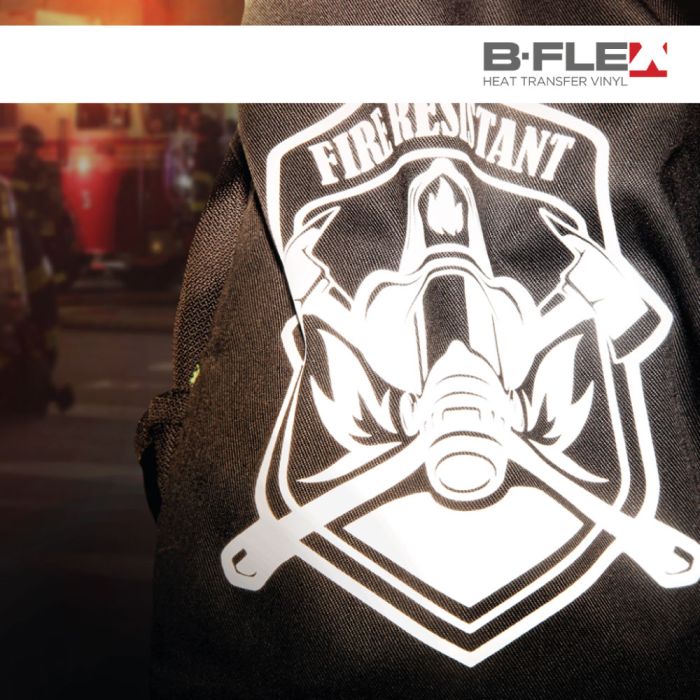 B-flex reflex textiel heat transfer brandvertragend reflecterend