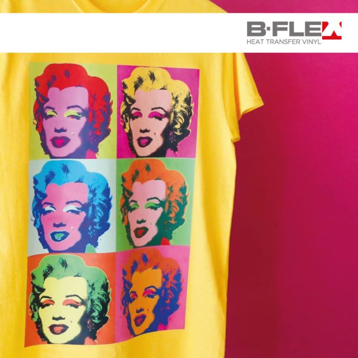 Semi matt White print00 heat transfer bflex digital print